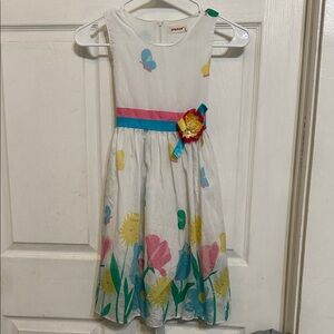 Charming Kids Dress with Floral Accents